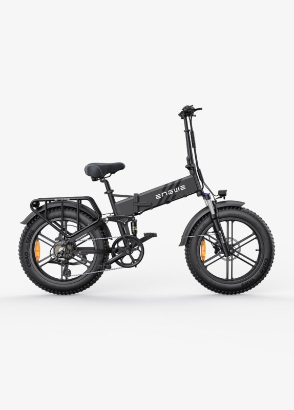 ENGWE Engine Pro 2.0 folding e-bike in Space Black, side view